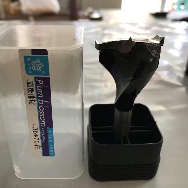 35mm 螺旋铰炼孔钻头锋利耐用六面钻排屑流畅 铰炼钻专用木工钻头