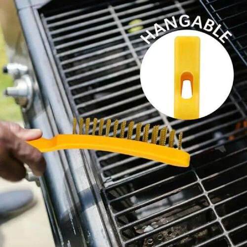 3pcs Grill Cleaning Brush Stainless Steel Wire Brush Copper