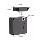 家用智能电子锁免打孔隐形抽屉锁柜门感应锁储物柜衣柜鞋 柜锁厂家