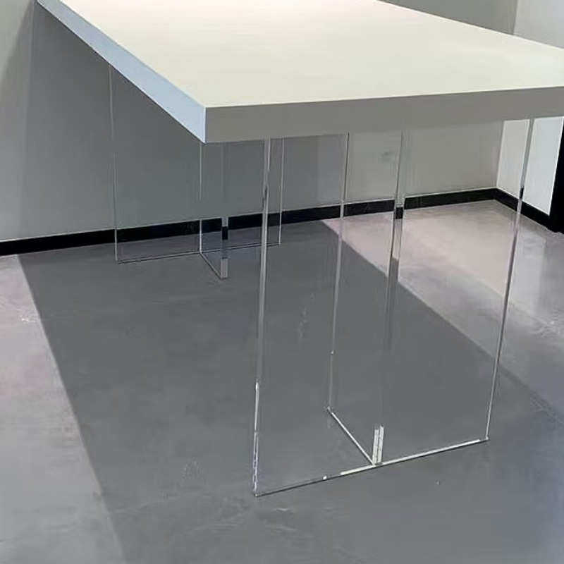 亚克力透明桌腿高透T型支撑脚悬浮桌支撑岩板桌脚茶几书桌脚,基础建材,亚克力板,淘宝优惠券,粉丝福利购,淘宝优惠卷