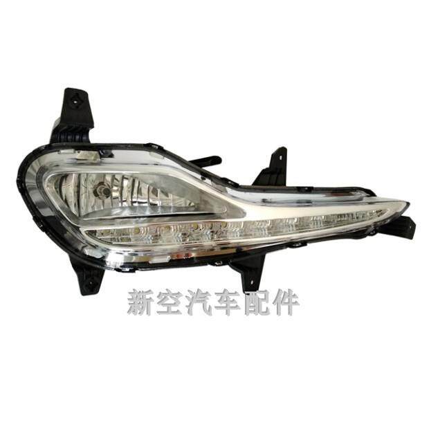 适用北京现代14-16款名图LED雾灯带日间行车灯前杠灯总成带灯泡