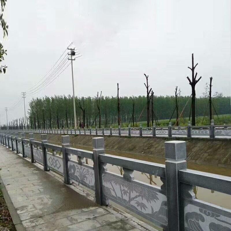 厂家直销石雕栏板 简易石栏杆 建筑河道护栏