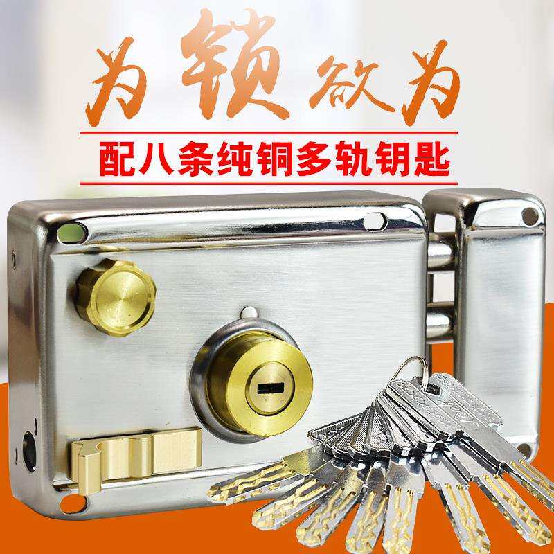 3YV5防门锁空转外无品牌/装盗锁超B级防锡纸大门门锁铁锁超C级叶