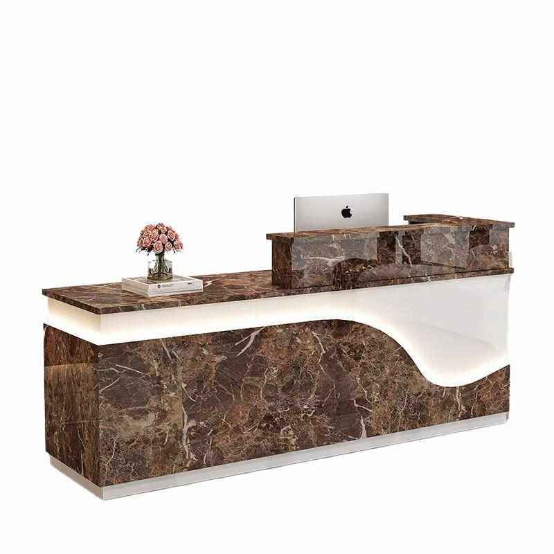 简约现代公司前台美容院接待台服装店收银台转角吧台发光灯带柜台,商业/办公家具,接待台,淘宝优惠券,粉丝福利购,淘宝优惠卷