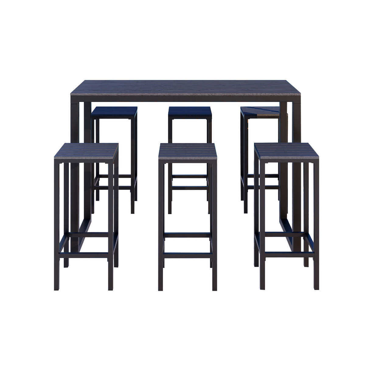 艺户外阳台铁高脚酒庭院塑休闲一体北欧防腐桌椅木海边组合吧台椅,户外/登山/野营/旅行用品,户外桌椅套装,淘宝优惠券,粉丝福利购,淘宝优惠卷