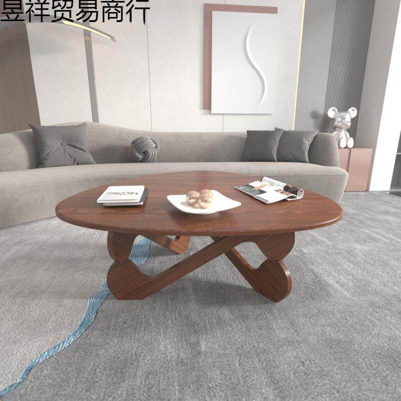 实木茶几家用茶桌三角小户型异形简约小桌子现代日式客厅