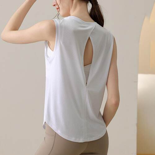 Burnt yoga clothes, sports vest, women's sleeveless