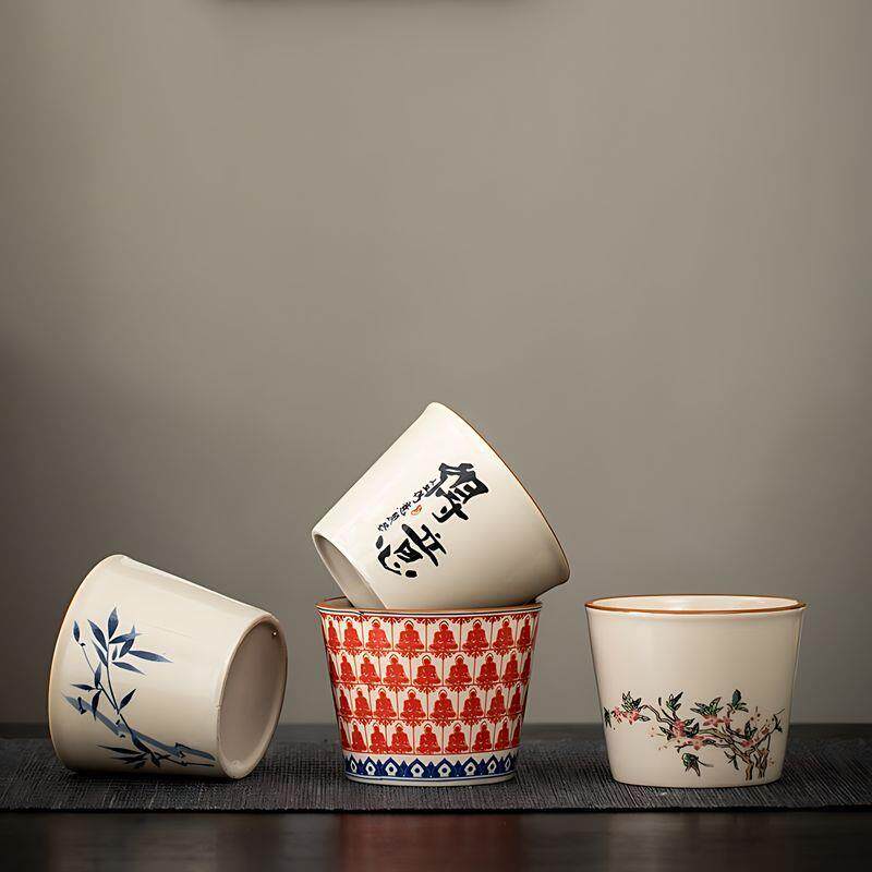 陶瓷茶杯可乐杯大容量办公室喝水杯个性品茶主人杯品茗杯