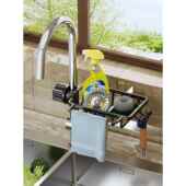 厨房水龙头置物架家用水池洗碗抹布沥水收纳架子水槽挂篮用品神器