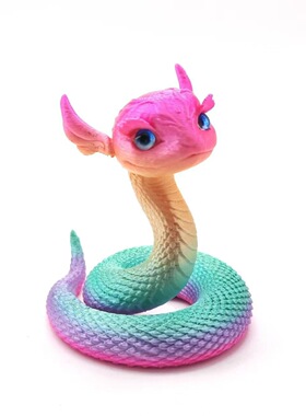 打印苍穹七彩吞天儿童3D模型摆件