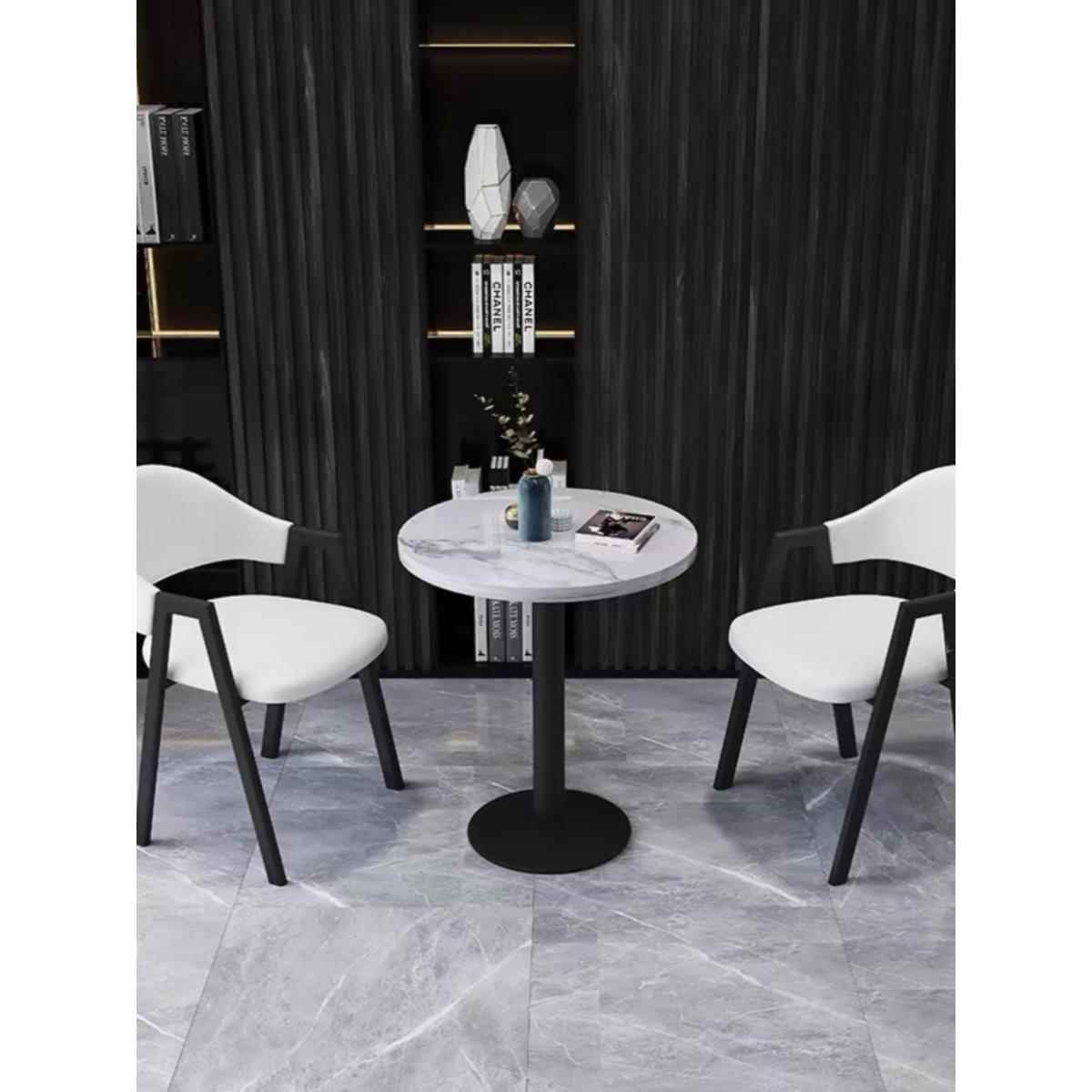 北欧家用阳台小茶几网红宾馆酒店圆形茶桌简约休闲奶茶店桌椅组合