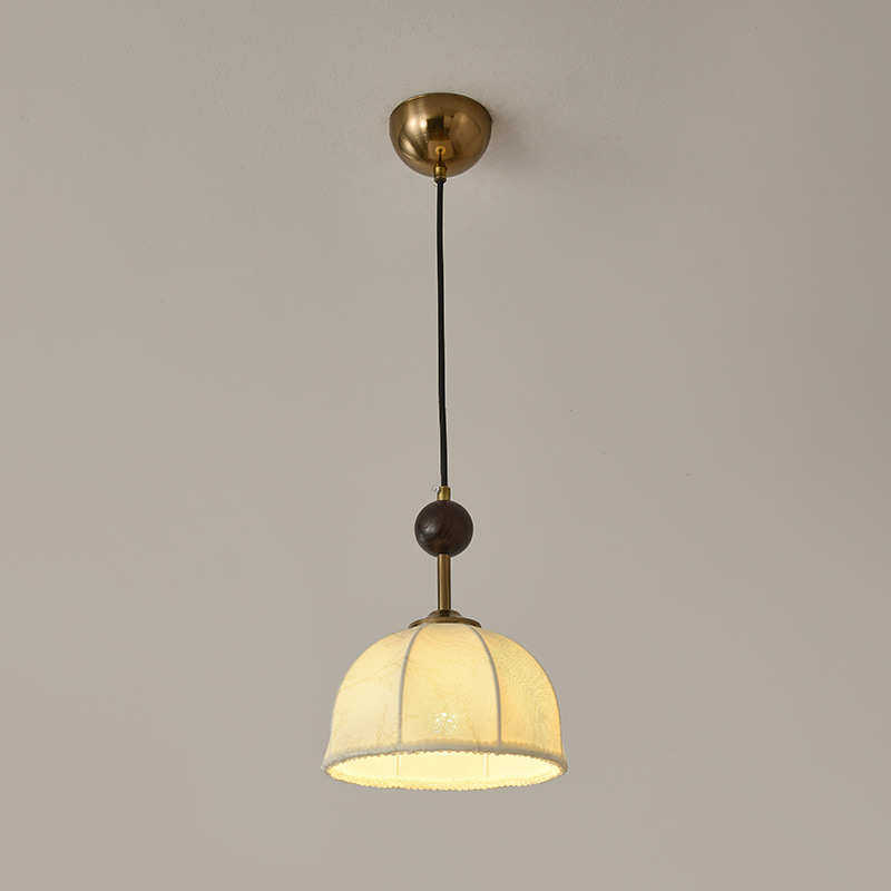 法式中古主卧室床头吊灯复古侘寂风实木布艺吧台房间衣帽间吊线灯,家装灯饰光源,客厅吊灯,淘宝优惠券,粉丝福利购,淘宝优惠卷