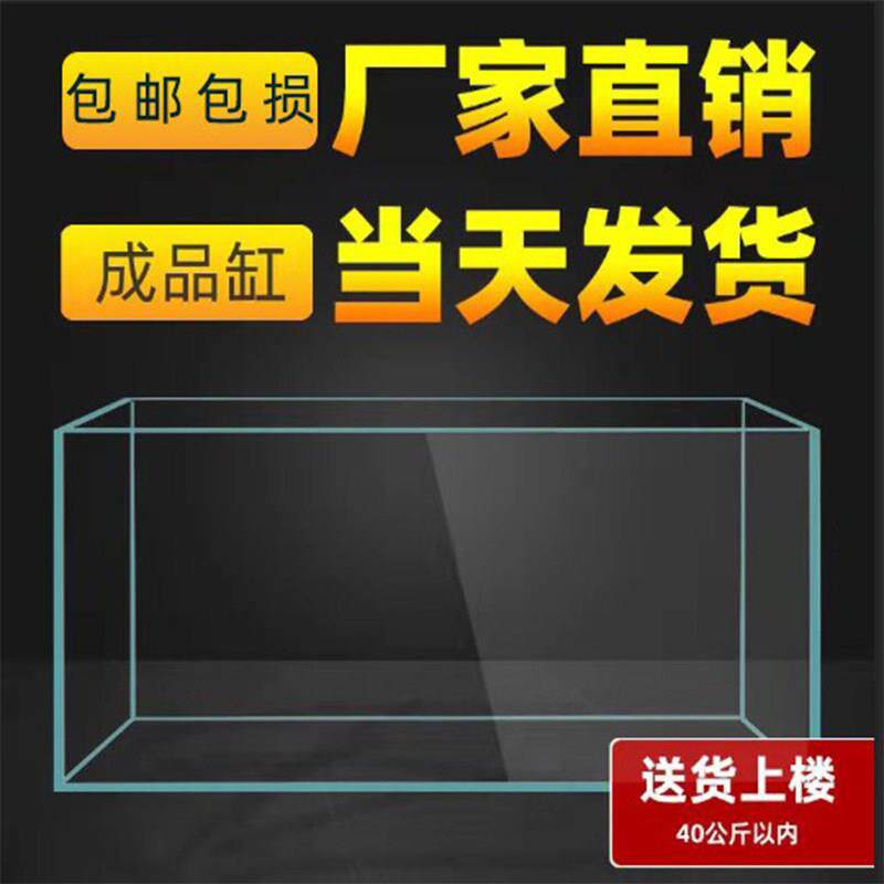 智定 金晶超白玻璃鱼缸定制订做溪流造景水草乌龟客厅长方型家用