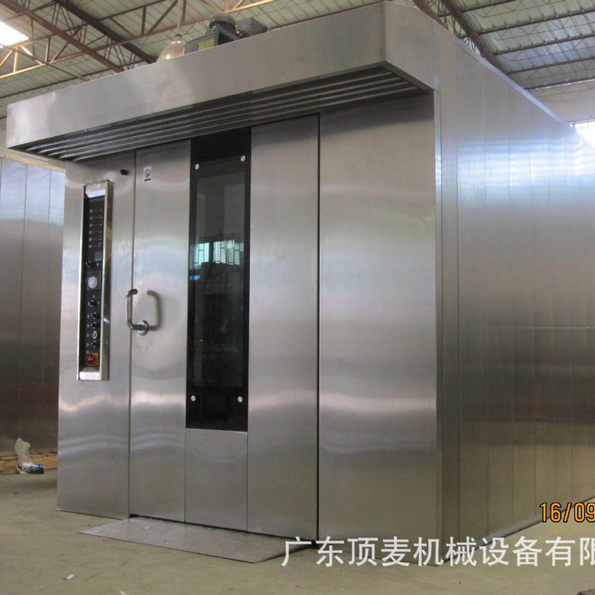 广东电力燃油2台车推车式64盘热风旋转烤炉、旋转烤箱台车炉