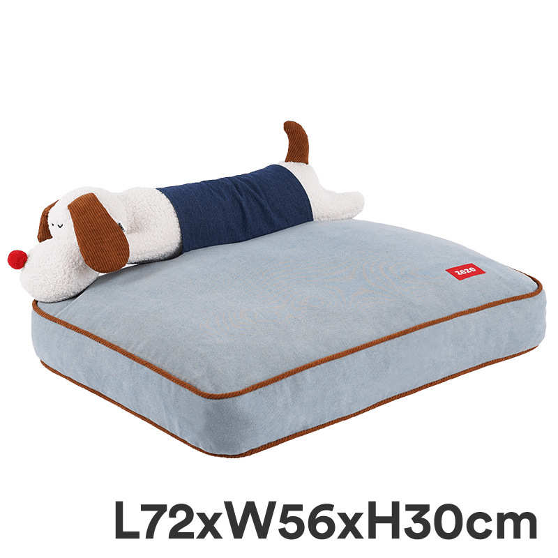 zeze牛仔趴趴狗宠物床猫窝夏季降温可拆洗猫床中小型犬四季通用