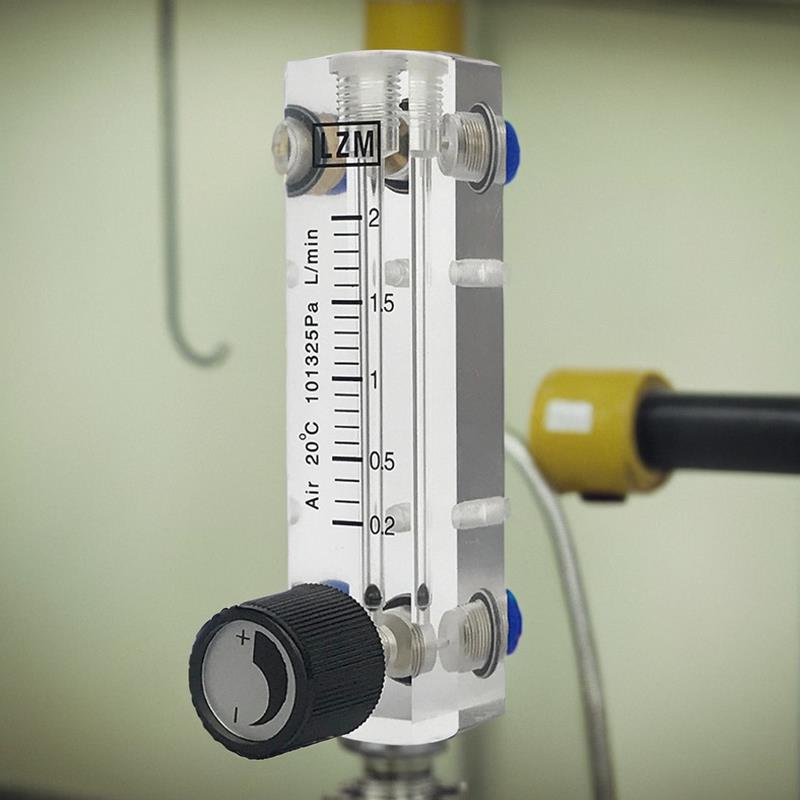 玻璃转子流量计小型气体空气流量计1L2L/3L5L10L氮气表浮子水液体