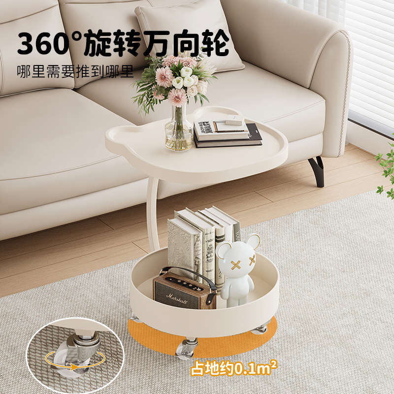 轻奢沙发边几现代简约客厅可移动茶几小桌子卧室床头柜推车置物架