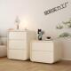 简约现代床头柜奶油床边柜实木收纳新款 轻奢卧室小型储物家用