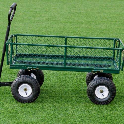 花园搬运工具车带框拉货车拖车多功能四轮拖车折叠拉货车