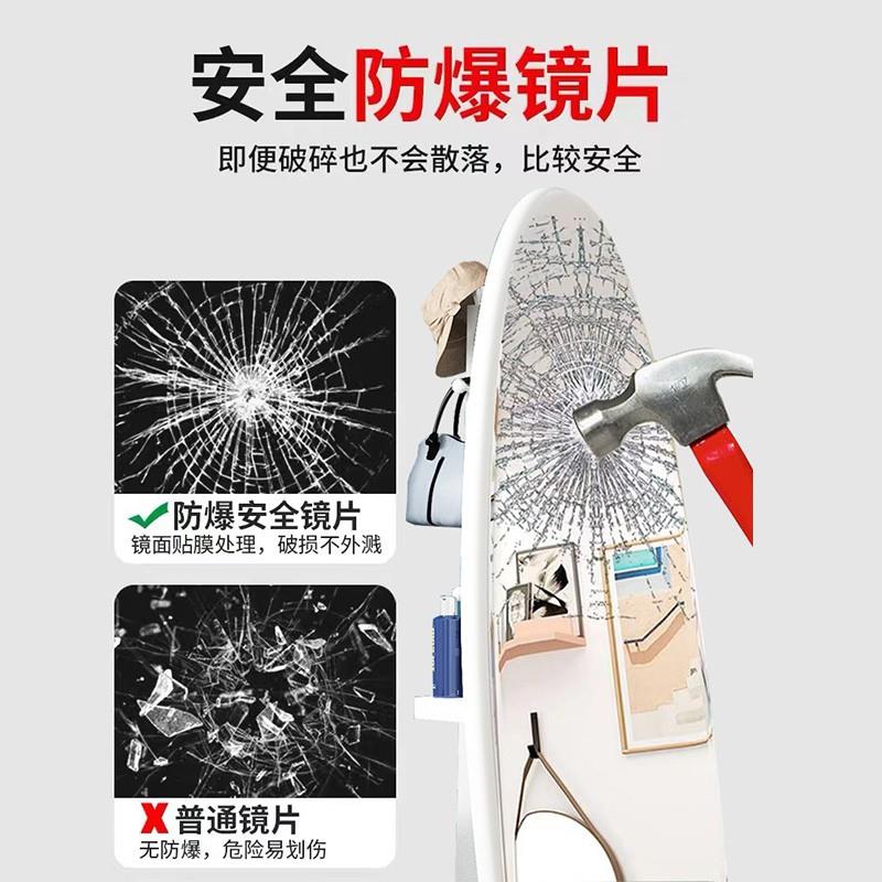 穿衣镜挂衣架一体转移动BK-8989卧可室家立体女生全身落旋用地试