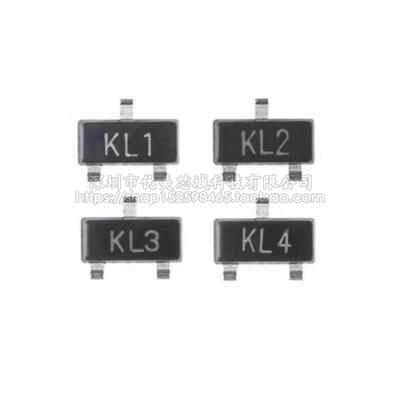 贴片肖特基二极管BAT54A BAT54C BAT54S 丝印KL2 KL3 KL4 SOT-23