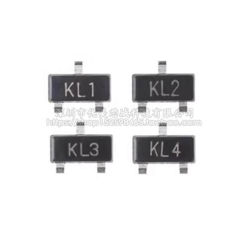 贴片肖特基二极管BAT54A BAT54C BAT54S 丝印KL2 KL3 KL4 SOT-23
