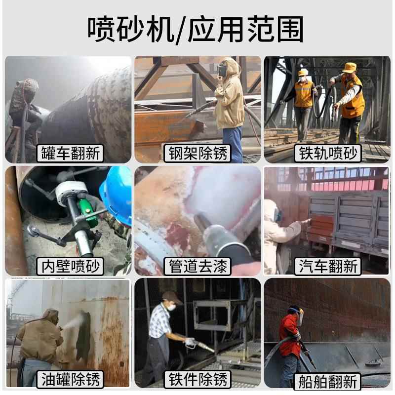 动式高压水喷机小型除锈翻移新砂XUJ砂机无尘环保水砂混合喷砂打