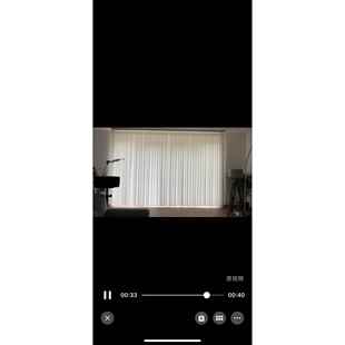简约现代白窗帘客厅垂帘纯色涤纶窗帘居家布艺垂直帘