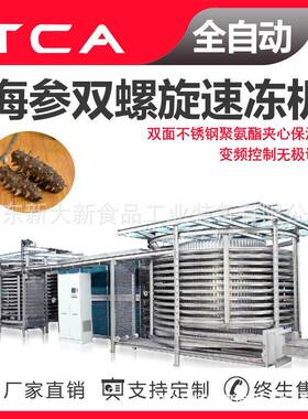 新大新全自动速冻设备海参海鲜双螺旋速冻机速冻机厂家