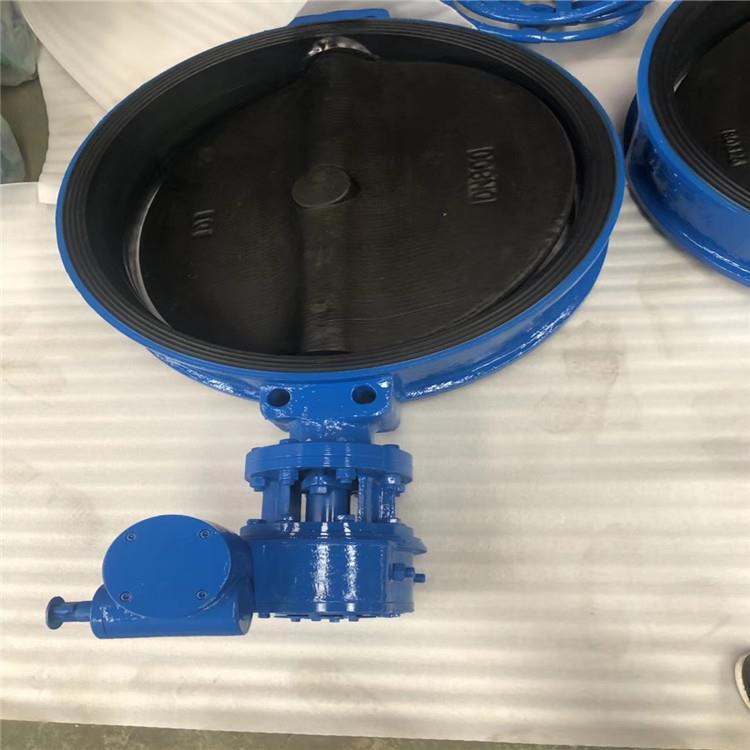 D371X-10手动法兰式阀门DN600低压蝶阀DN600软密封中线蝶阀DN500