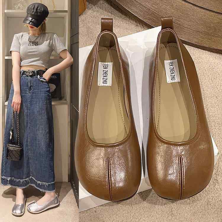 平底单鞋女2026年春春新款丑萌软底奶奶鞋孕妇一脚蹬豆豆鞋0125w,女鞋,浅口单鞋,淘宝优惠券,粉丝福利购,淘宝优惠卷