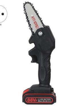 1套 颜色：黑色 材质：塑料 AC100-240V 欧规 电链锯电锯充电锂电