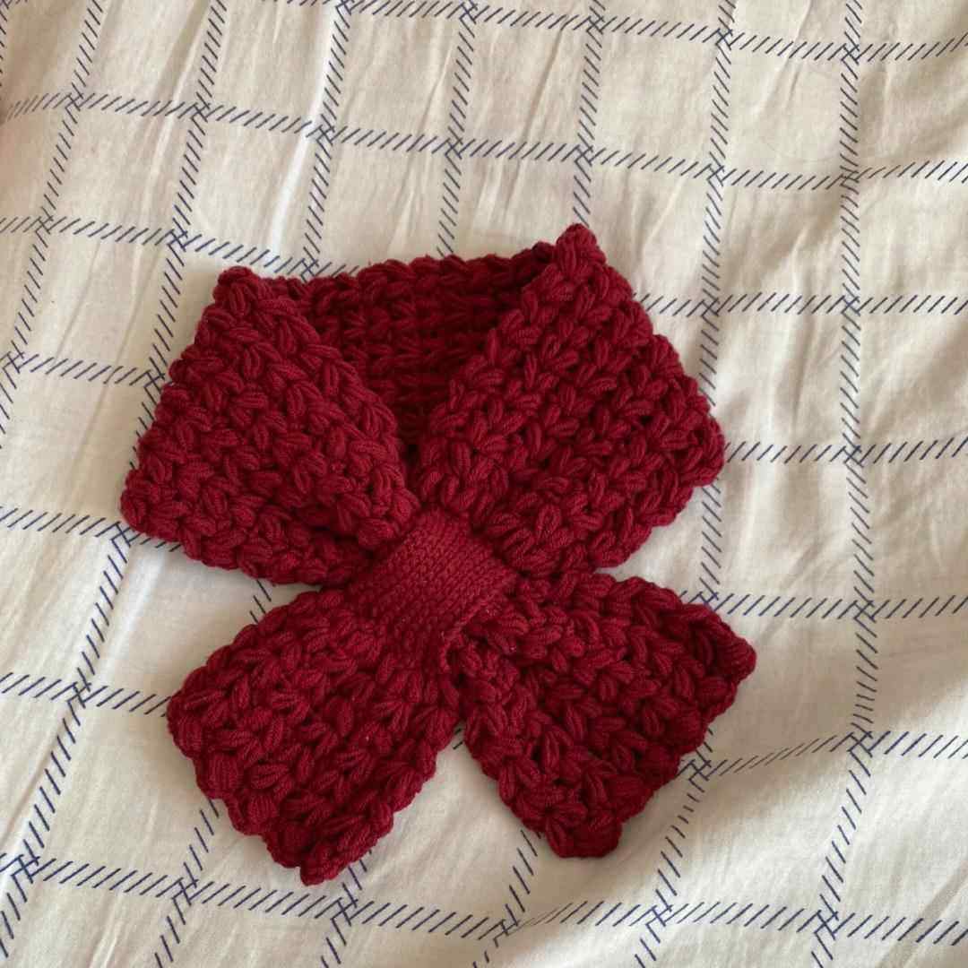 手工编织DIY钩针材料包蝴蝶结围巾秋冬交叉送礼物解闷自制手作,服饰配件/皮带/帽子/围巾,DIY编织材料包,淘宝优惠券,粉丝福利购,淘宝优惠卷