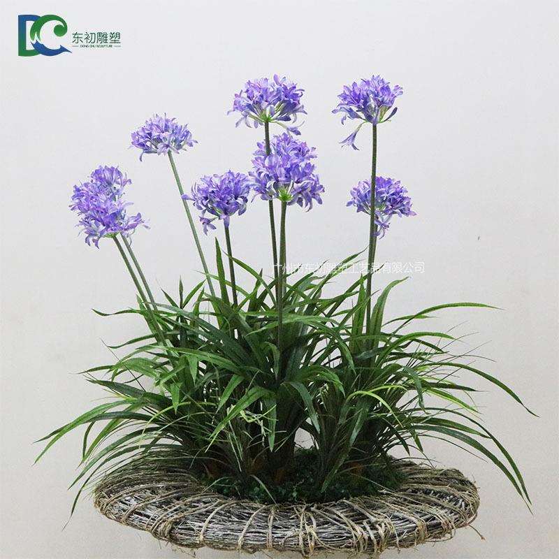 仿真植物盆栽仿真植物盆花 高档手感叶仿真洋水仙 客厅摆件