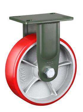 YT5OP卓锰钢脚轮2超重型6寸1498寸10寸烨12聚氨酯轮万向定向寸轮