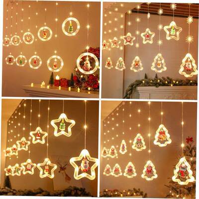 Christmas decorative string, room curtain LED color light