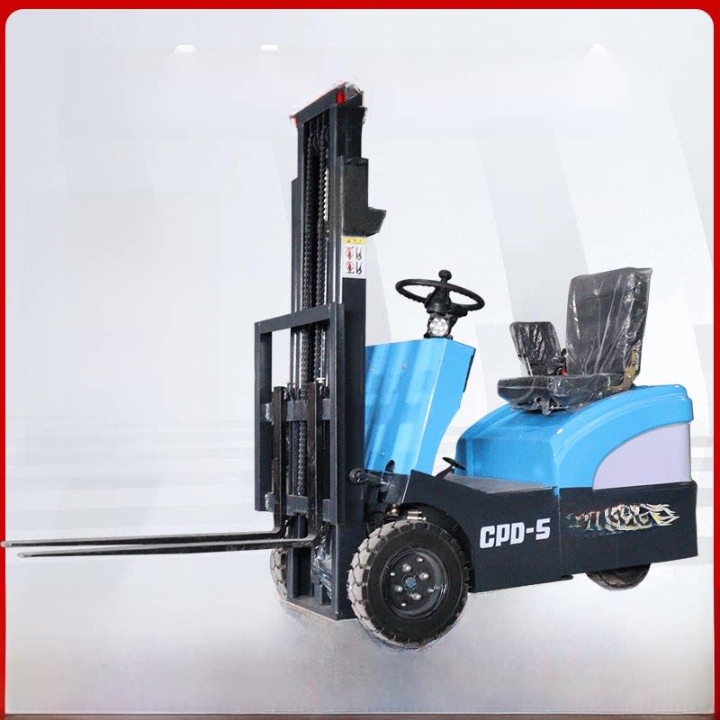 电动叉车1吨三点式锂电池液压叉车1.5吨全自动小型可调堆垛机