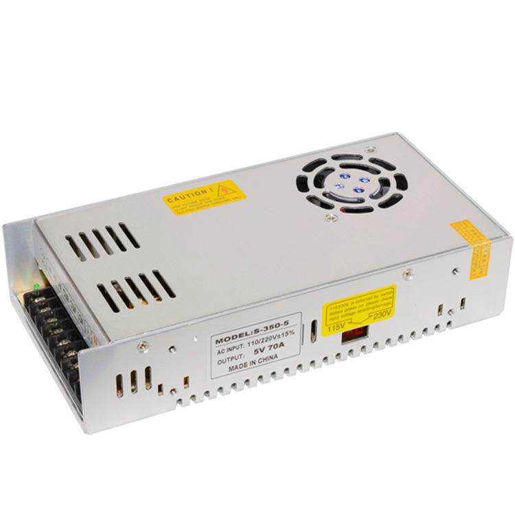 开关电源S-350-5监控LED电源5V70A直流稳压电源350W集中供电电源