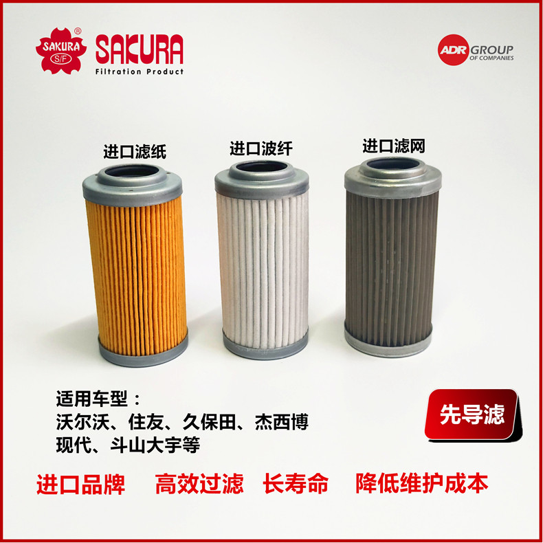 H2719现代沃尔沃住友斗山久保田临工先导滤芯P550576 R141164930