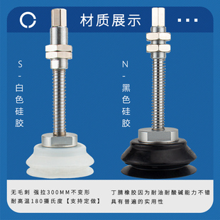 B01 真空吸盘座重载带缓冲直通型ZPT63HNJ75 A18ZPT63HNJ75