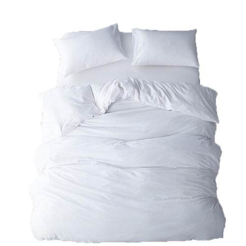 正品件欧式加厚三四亲套酒店宾馆床单被上用品邮素色肤套件包纯色