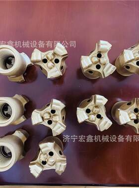 矿用复合片三翼φ89金刚石钻头PDC高强度地质钻探硬质合金钻具