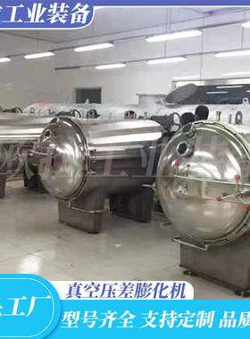 藕片压差真空膨化机菠萝蜜脆片加工设备药材真空膨化干燥设备