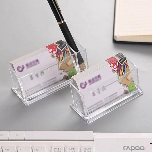 High-end Front Desk Business Card Holder with Large Capacity