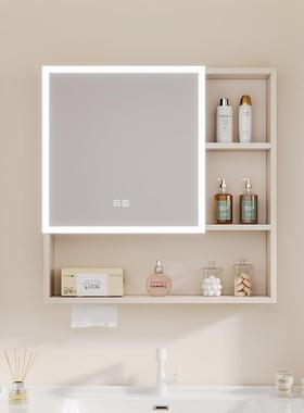 无缝空焊卫接太铝智能浴室镜子储物生式间挂墙智能镜柜87954箱浴