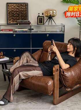 西可岛沙发MB03泽躺可睡豆单人小沙发卧室靠背座椅躺椅阳台袋休闲