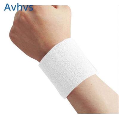 1pair Cotton Wristbands Sport Sweatband Hand Band Sweat Wris