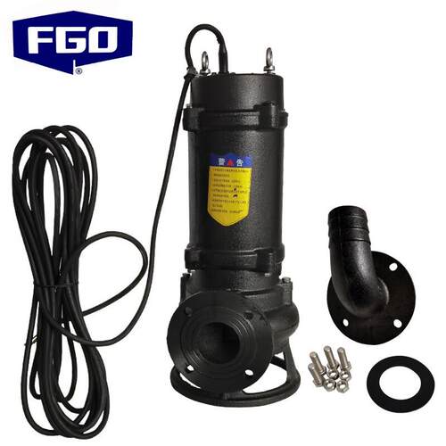 FGO潜污泵WQ无堵塞搅匀排污泵污水泵自动切割泵80V潜水泵