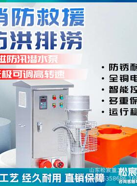 防洪抢险永磁泵大流量高扬程不锈钢排水排涝轻型防汛潜水泵