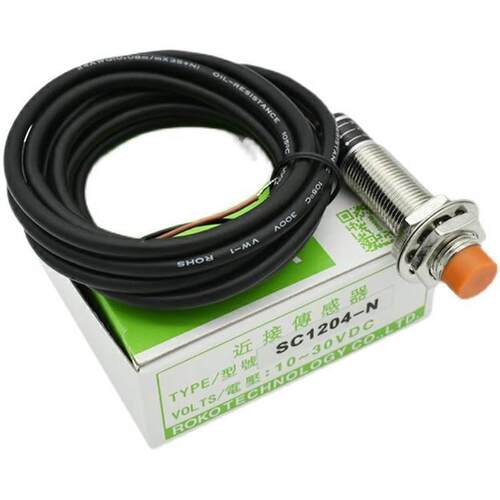 ROKO瑞科M12圆柱接近开关SC1204-KP2 SC1202-KP2/N/P感应传感器